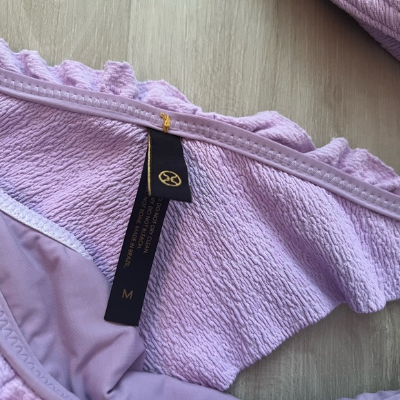 Vix NWOT Lavender Ruffle Bikini Set - Picture 3 of 5